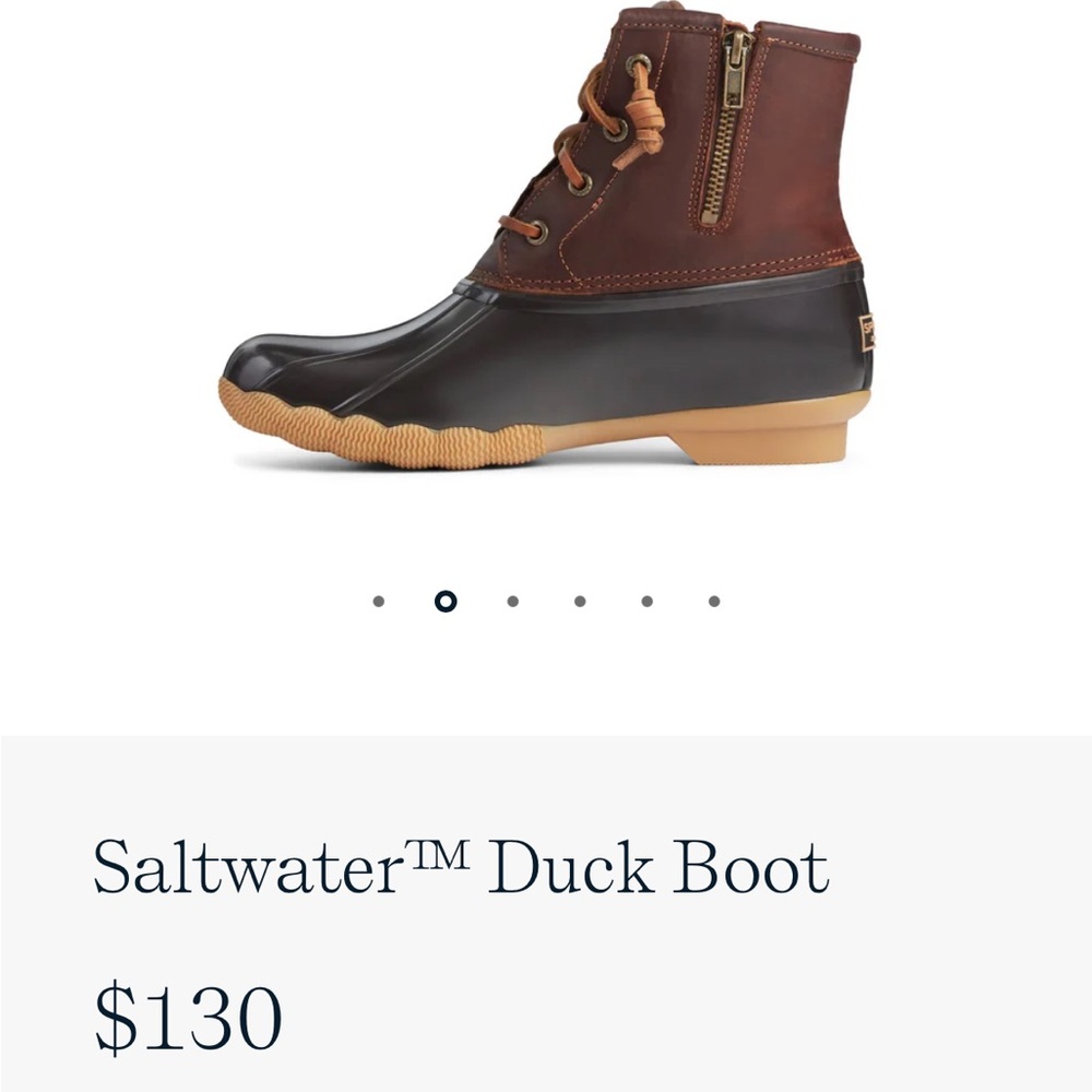 Sperry Black and Brown Duck Boots - Picture 4 of 16